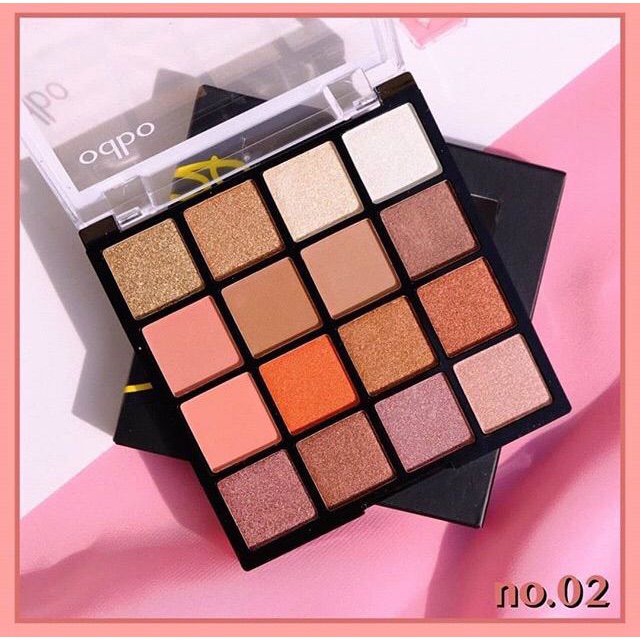 Phấn mắt 16 ô odbo lucky 16 eyeshadow số 2