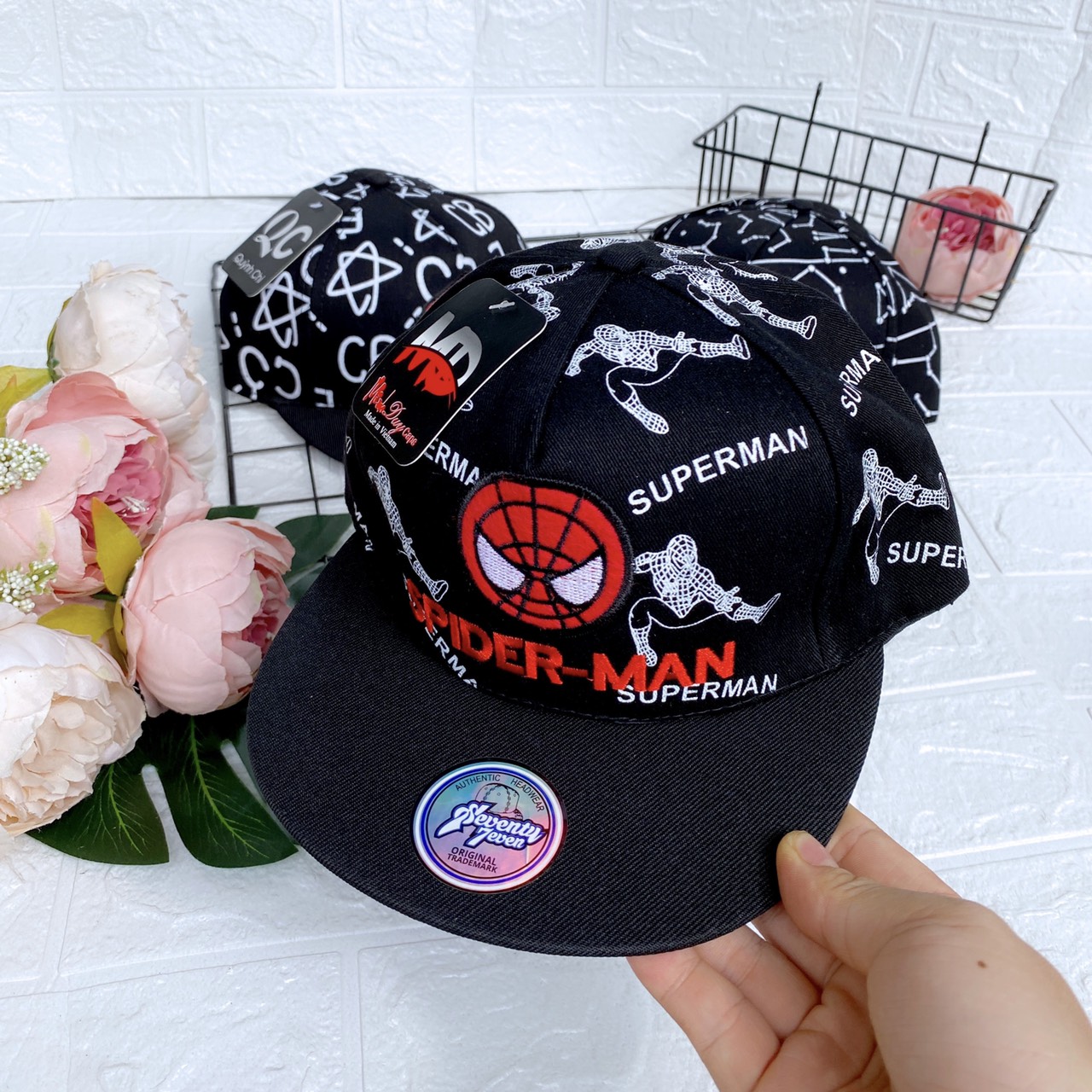 MŨ LƯỠI TRAI HIHOP SIÊU NHÂN NHỆN