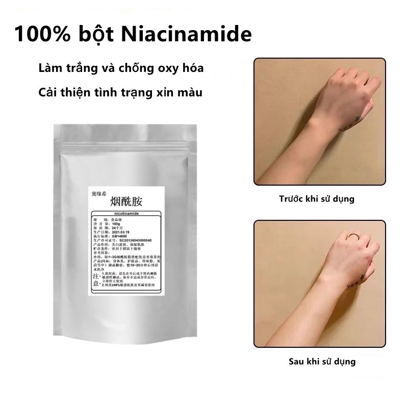 200g Bột tinh chất Niacinamide Vitamin B3