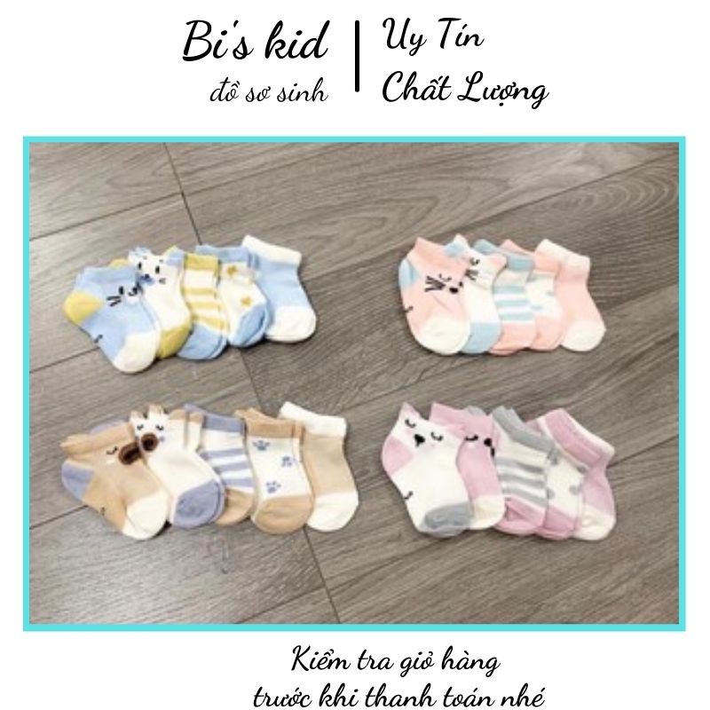 Tất lưới cho bé robibaby thoáng khí mềm mại cho làn da bé | 1 túi 5 đôi |