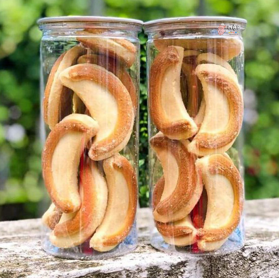 Bánh Lưỡi Liềm Sữa (Bánh Mặt Trăng) - Hủ 350g