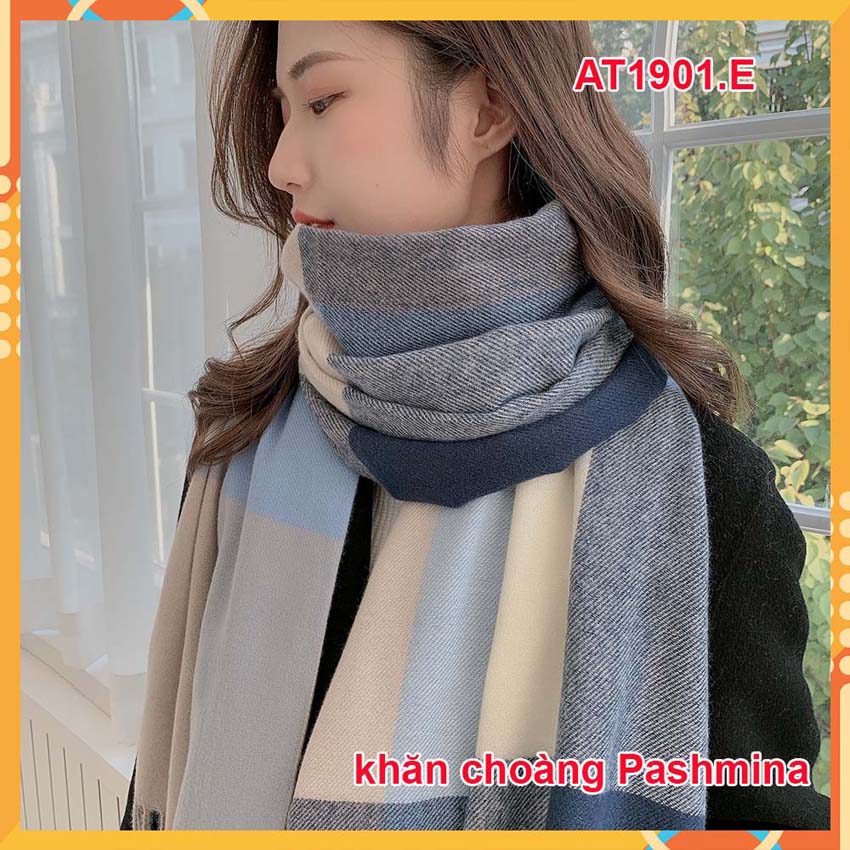 [HCM]Khăn choàng cổ nữ PASHMINA- Khăn choàng nữ cao cấp AT1901