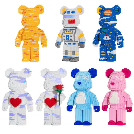 [Gấu 35cm - Tặng Búa] Bộ Xếp Hình Lego Gấu Bearbrick