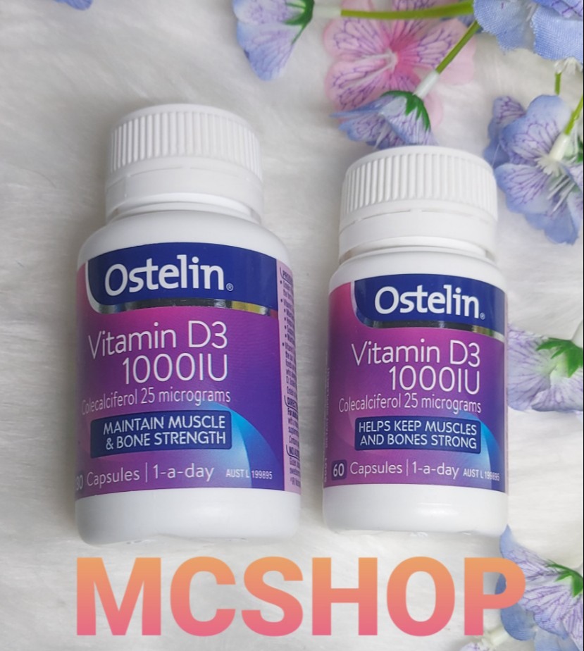 Ostelin Vitamin D3 1000IU - 60 viên