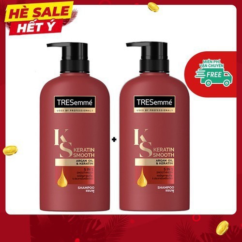 Combo 2 Chai Dầu Gội Tresemme Karetin Smooth 450ml Thái Lan