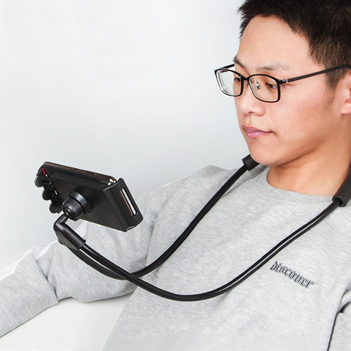 Giá đỡ điện thoại đeo cổ, để bàn
