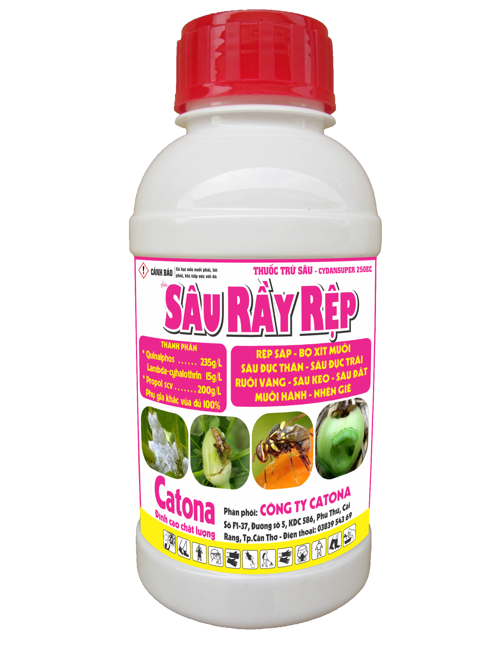 SÂU RẦY RỆP 450ml - Phòng trừ: RỆP SÁP, RẦY LỬA, RẦY XANH, BỌ TRĨ, BỌ XÍT MUỖI, RUỒI VÀNG, SÂU ĐẤT, SÂU KHOANG, BỌ XÍT HÔI