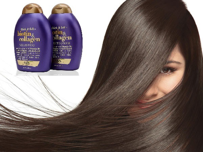 (HCM)Dầu gội chống rụng tóc OgX Biotin & Collagen 385ml
