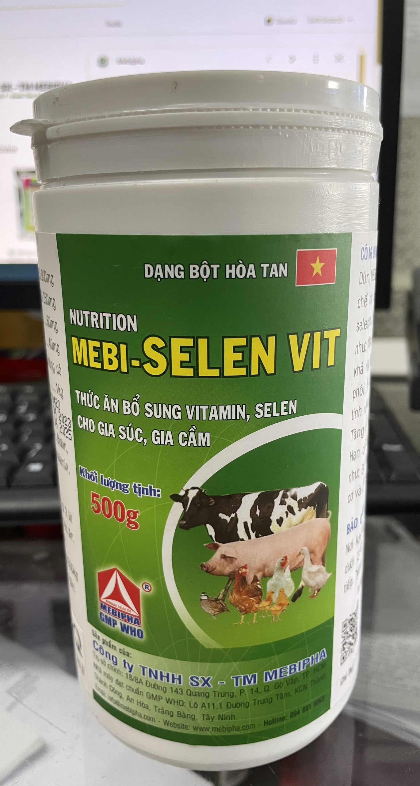 Selen vit 500g - thức ăn bổ sung vitamin, selen cho gia súc, gia cầm