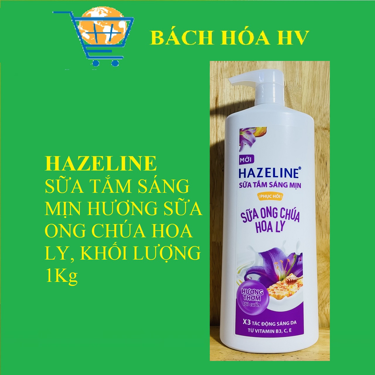 Sữa Tắm HAZELINE 1kg  - BACH HOA HV