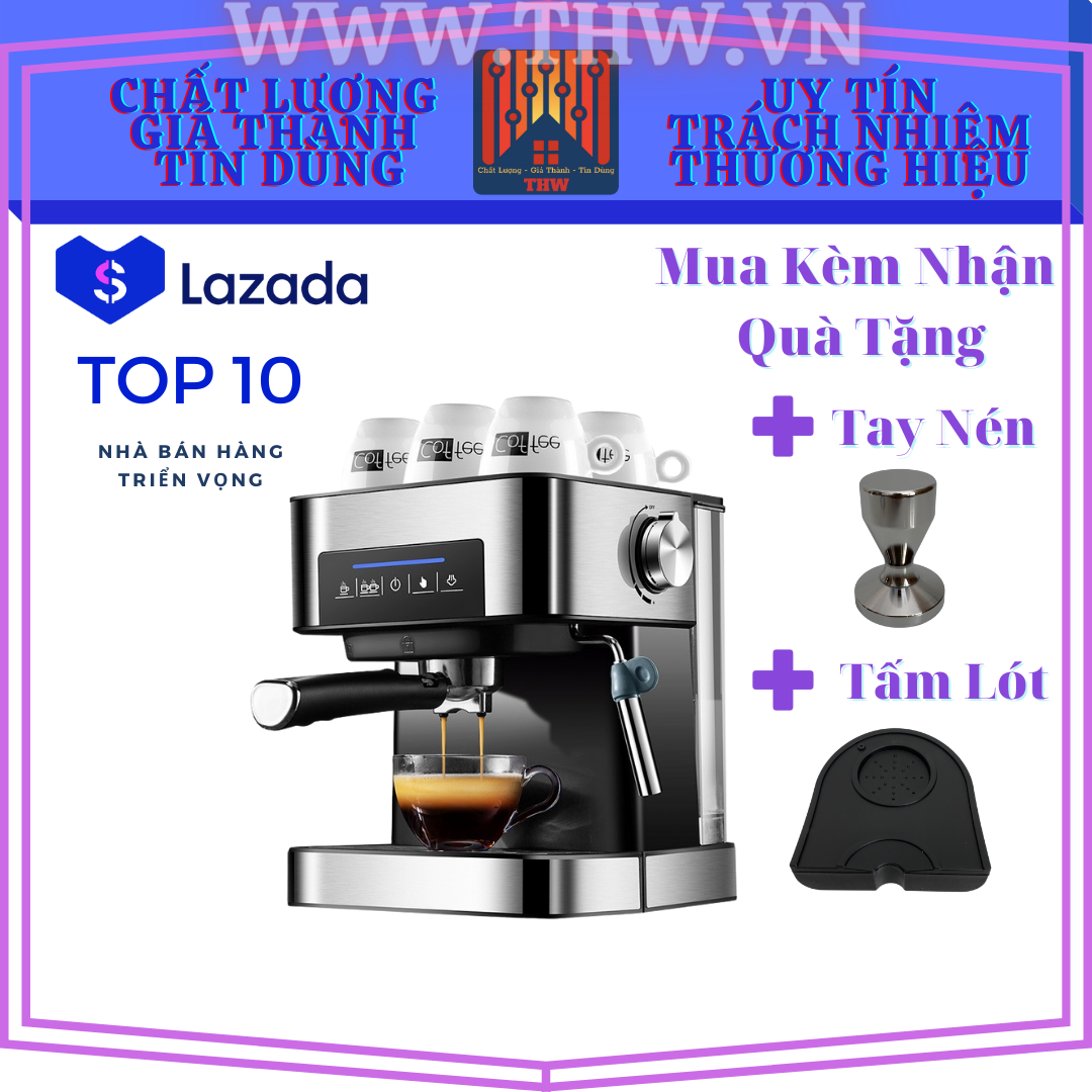 |THW| (Hoả Tốc) Máy Pha Cà Phê Gemilai Espresso Italia CM6863