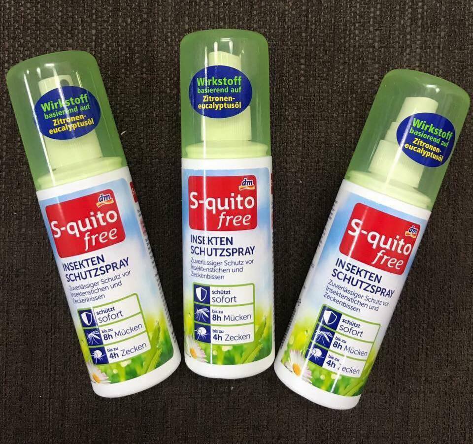 Xịt chống muỗi và côn trùng đốt Squito 100ml - Chuẩn Đức