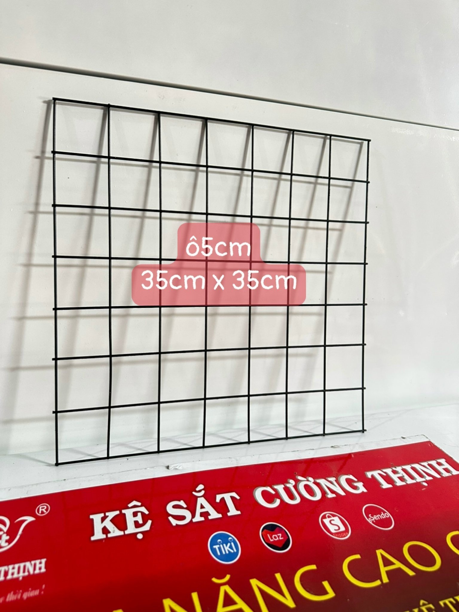 Lưới treo phụ kiên (Kích thước 35cm x 35cm) Ô vuông 3cm, 5cm.