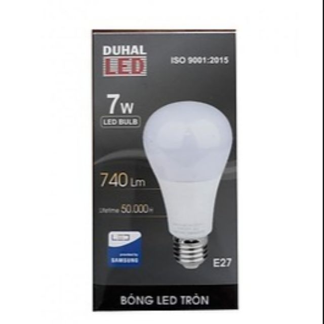 Combo đèn bàn học tròn + bóng Led 7W Duhal