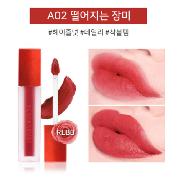 [Full 32 Màu - Chính Hãng Bao Check] Son Kem Lì Siêu Mịn Black Rouge Air Fit Velvet Tint Version 1 - 6 Bền Màu Độ Bám Cao K Gây Hiện Tượng Khô Môi Lên Màu Chuẩn Giữ Màu Lâu Ver1 - Ver2 - Ver3 - Ver4 - Ver5 - Ver6 Son Blackrouge {Có Quà Tặng} Mnb