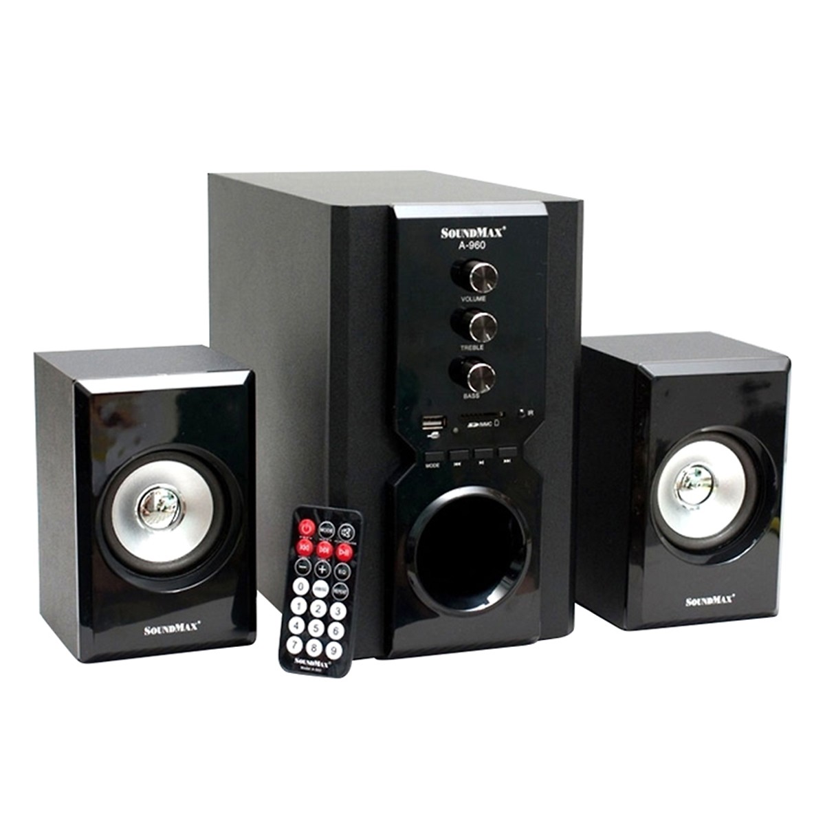 [HCM]Loa 2.1 SoundMax A960 (USB Thẻ nhớ Bluetooth Remote). Vi Tính Quốc Duy.