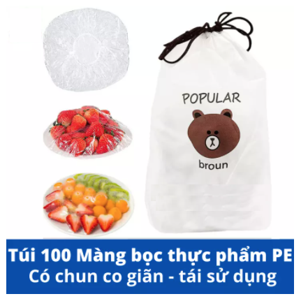 bán lẻ 100 cái màng bọc thực phẩm nilong co giãn