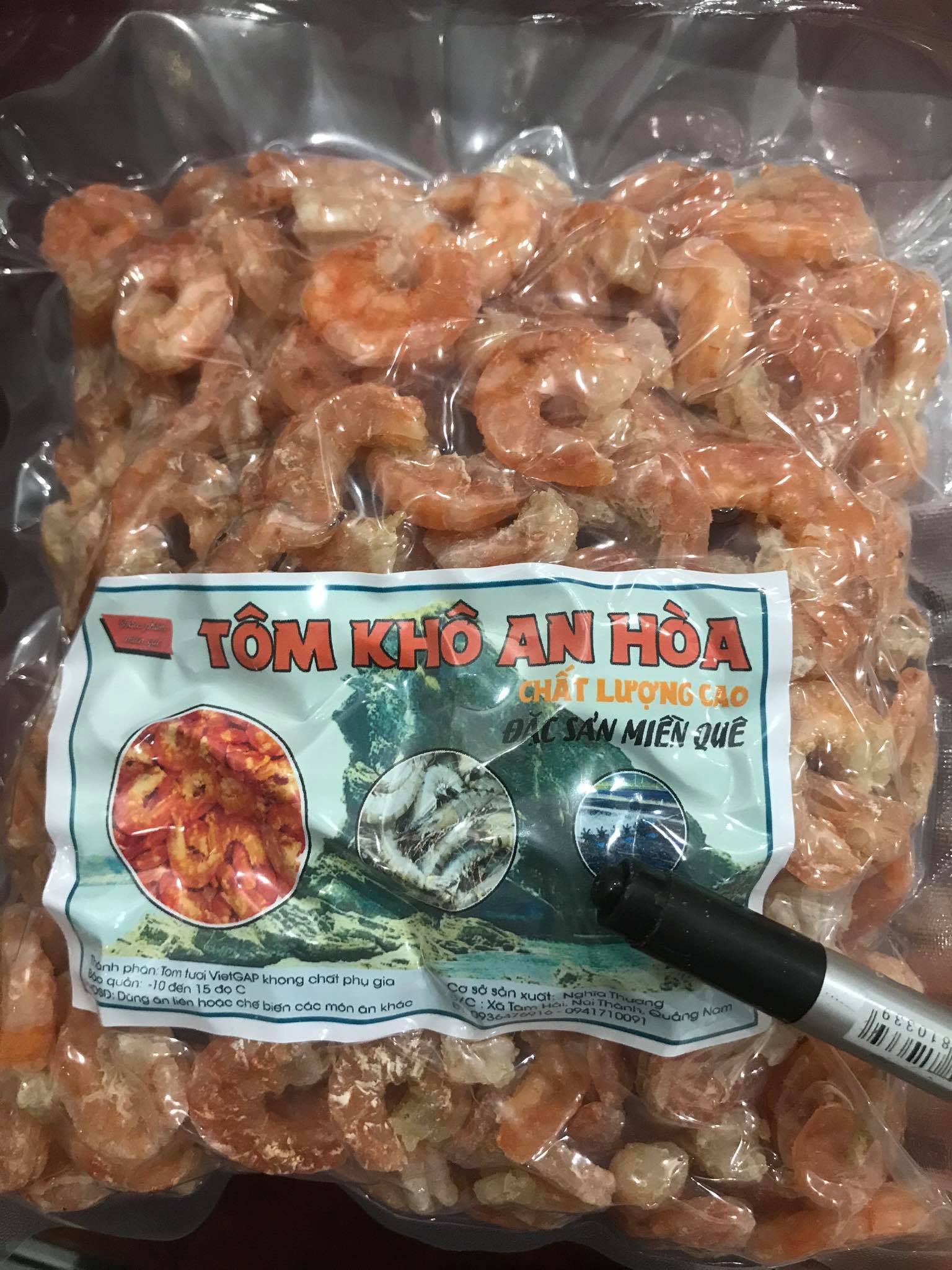 500gr tôm khô ngon ngọt (lột vỏ rồi phơi)