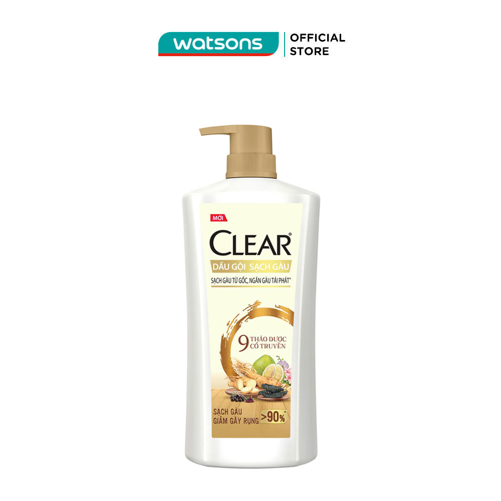Dầu gội sạch gàu clear 9 thảo dược cổ truyền 630g