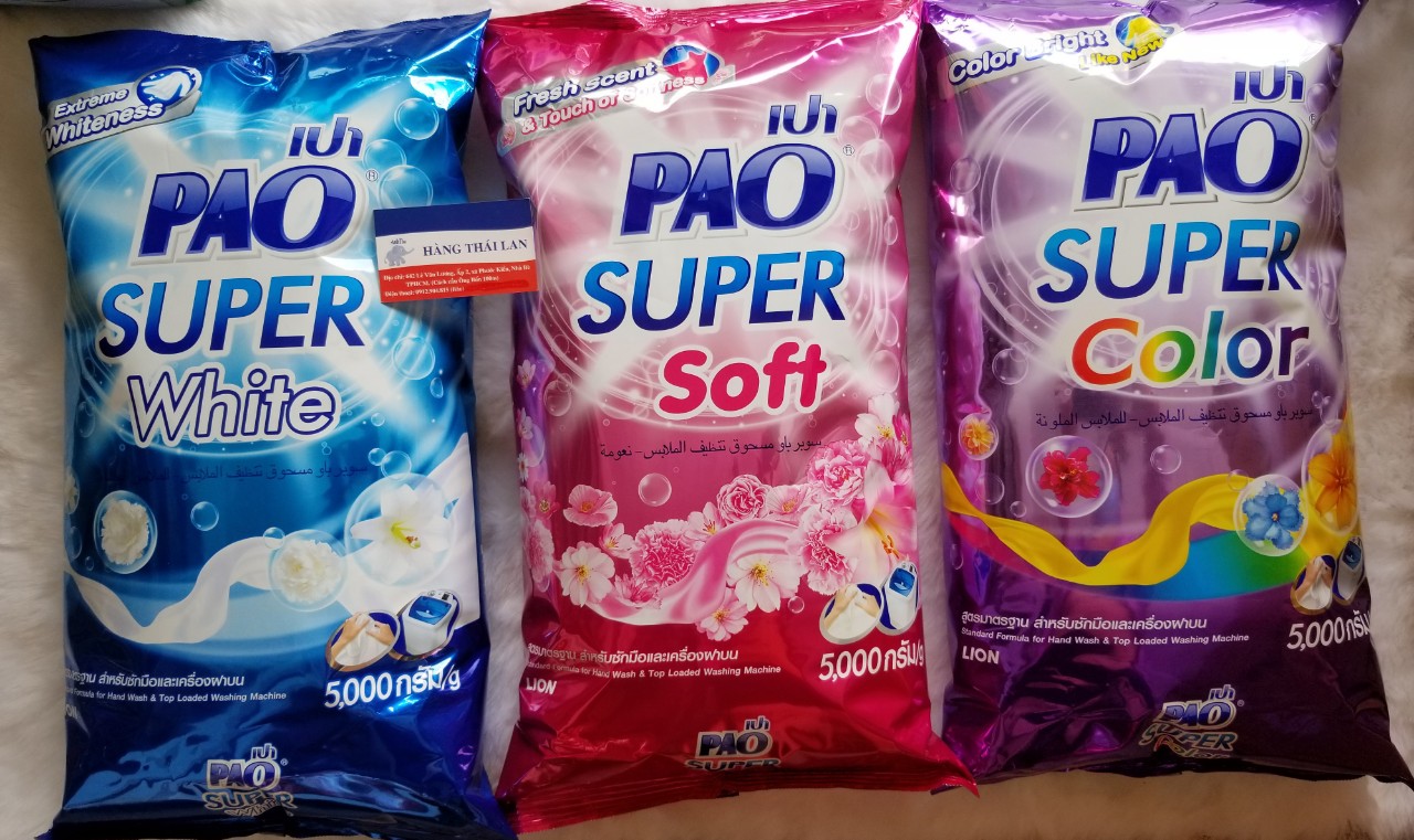 [HCM]Bột giặt Pao Thái Lan 5kg-Màu Tím