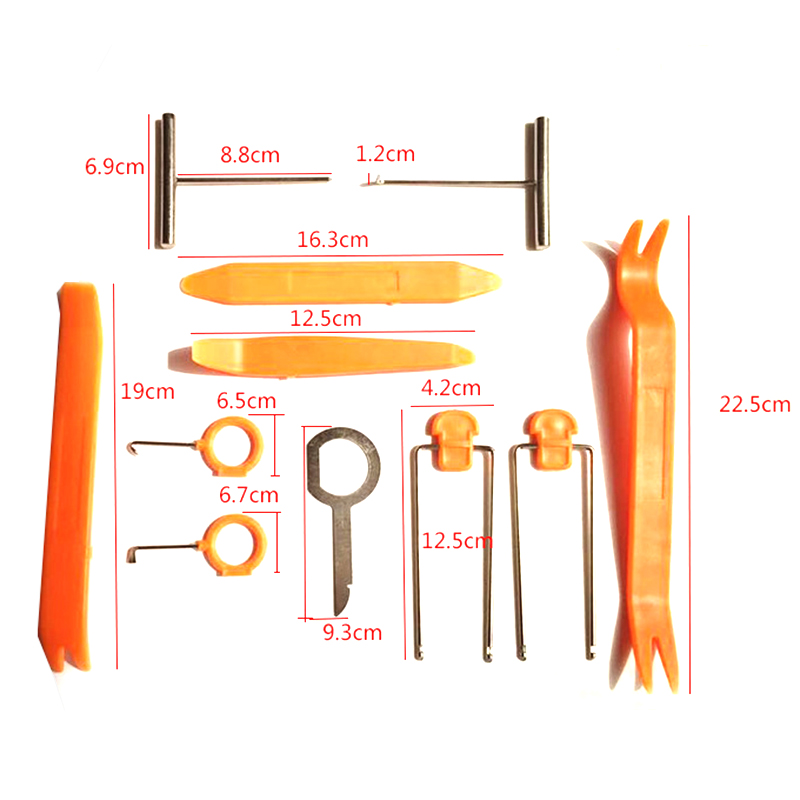 Bộ 12 dụng cụ tháo lắp mở nạy các chi tiết nội thất ô tô xe hơi cao cấp - bộ đủ chi tiết