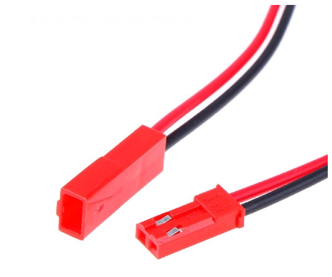 Cặp Jack kết nối SYP/JST-2P 2 Pin 10cm (1 đực 1 cái )