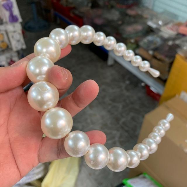 Băng đô hạt trai cài tóc cô dâu GiangPKC