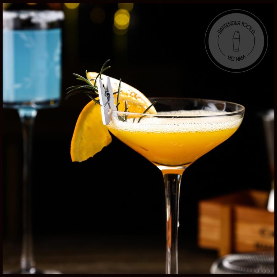 (50 cái ) Kẹp gỗ nhiều màu decor cocktail  Dụng cụ bartender