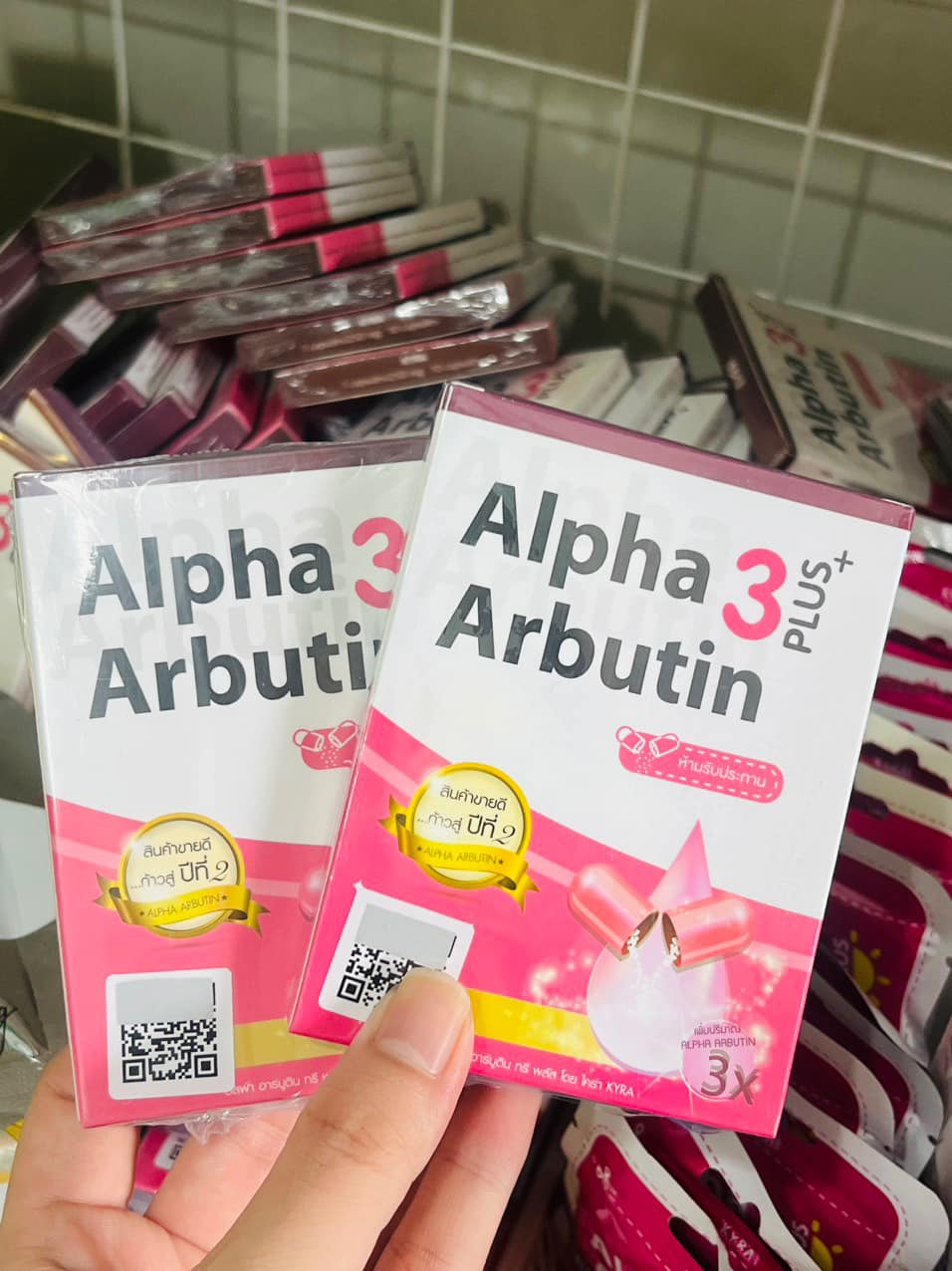 Viên kích trắng da Alpha Arbutin Thailand (Mẫu mới)