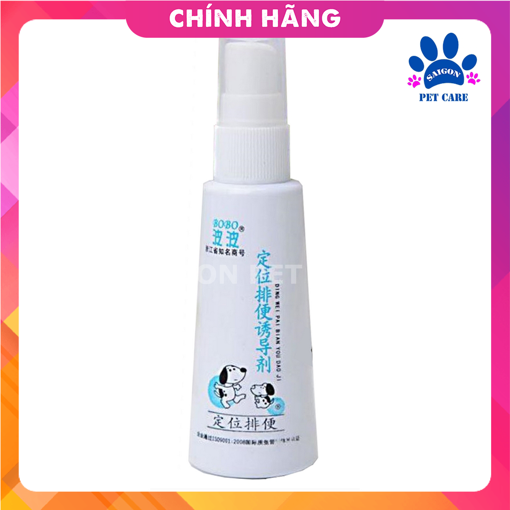 CHÍNH HÃNG Xịt hướng dẫn đi vệ sinh cho thú cưng BOBO 60ml