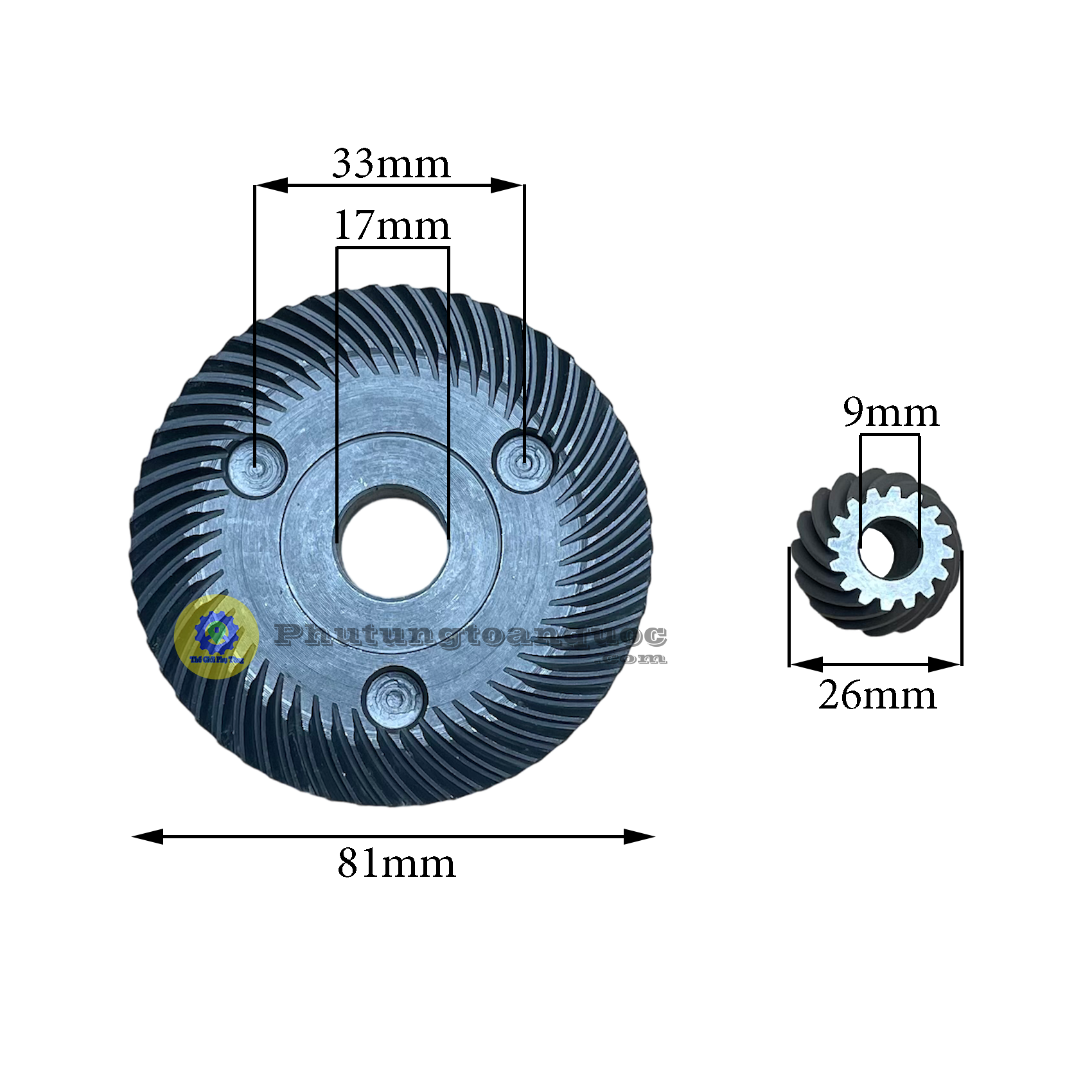 Bộ Bánh Răng Máy Mài 180mm Makita GA7020 Hoặc GA9020 Các Hãng TQ Cùng Thông Số Makita 7020 Có Thể Dùng Được