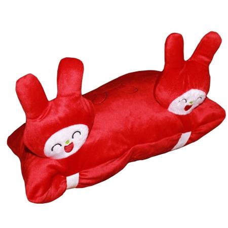 Gối đi xe máy 2 đầu (con Thỏ) TẶNG 1 quyển tô màu (tùy chọn) - goi di xe may cho be