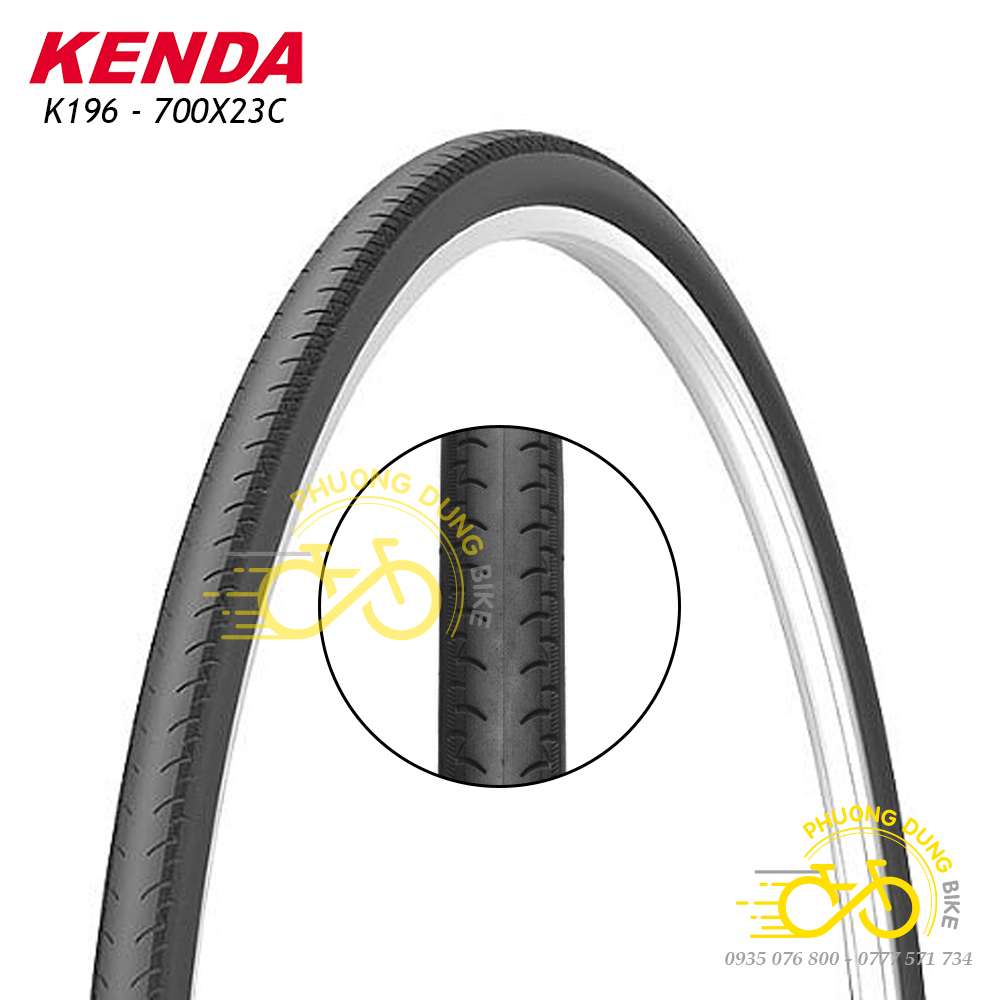 Lốp (Vỏ) xe đạp KENDA VN K196 700x23C - 1 Cái