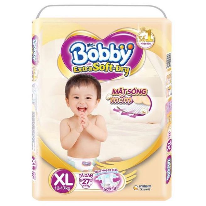 Tã dán Bobby XL27 cao cấp