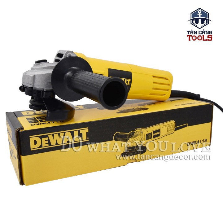 Máy Mài Góc 100 mm DeWalt DWE4118-B1 950W ( Khởi Động Mềm, Có Điều Tốc, Chống Khởi Động Lại )