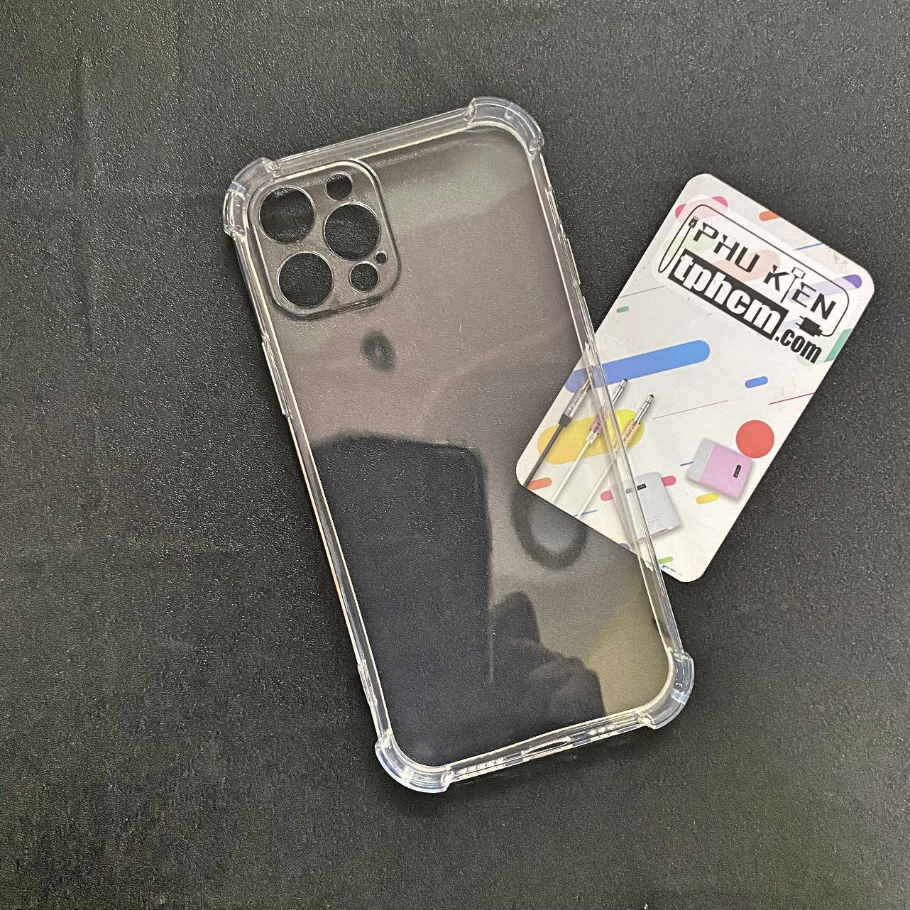 Ốp lưng iphone 12 pro dẻo trong suốt chống sốc