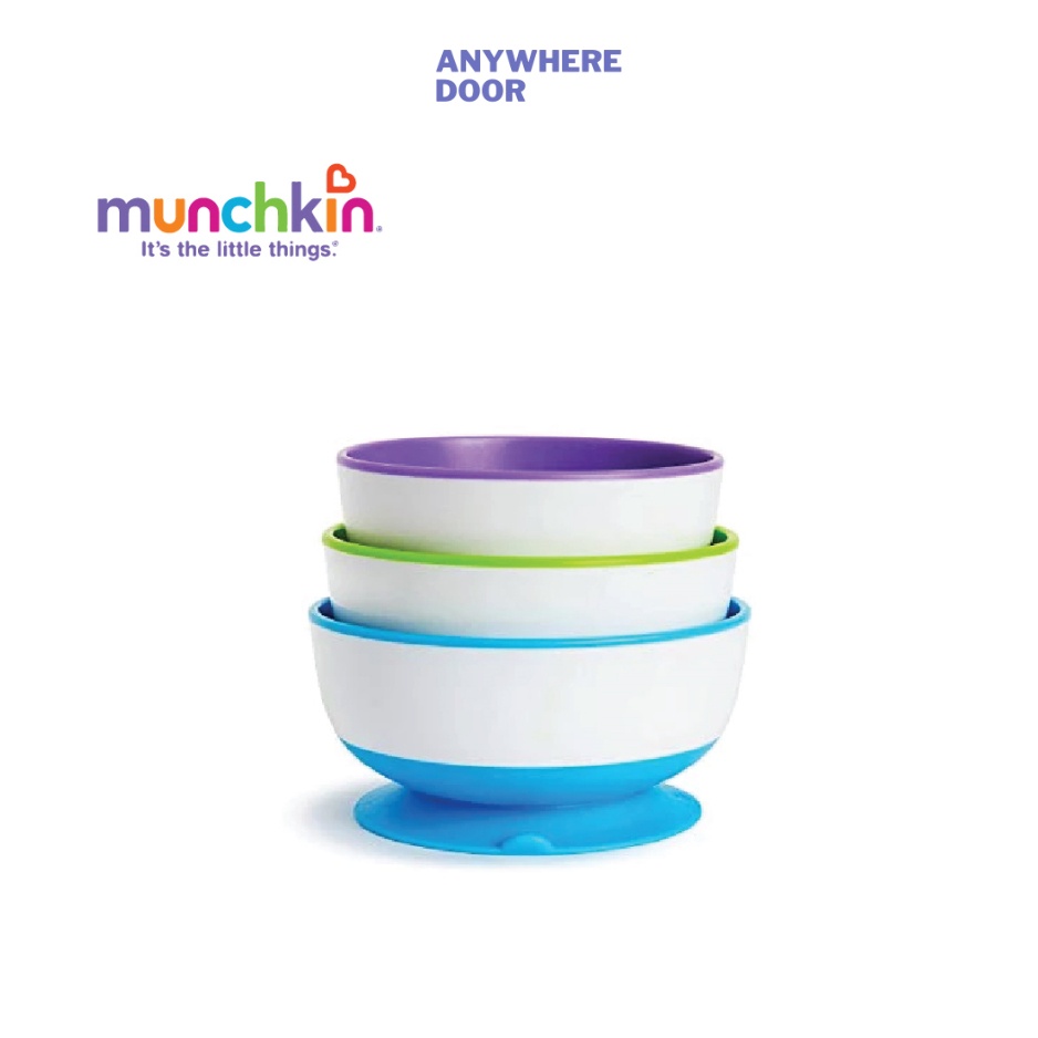 Bộ ba bát ăn chống đổ Munchkin