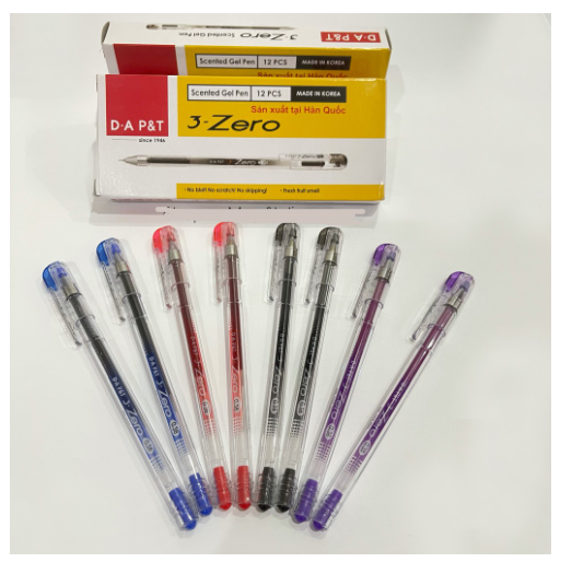 Hộp 12 bút mực nước Zero 0.38mm Dong A Hàn Quốc