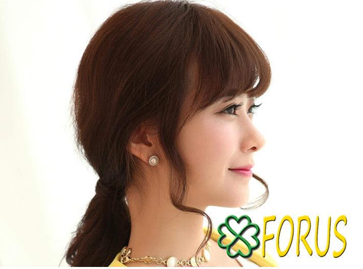 Tóc giả mái thưa mai xoăn M03, màu [nâu đỏ 2/33]
