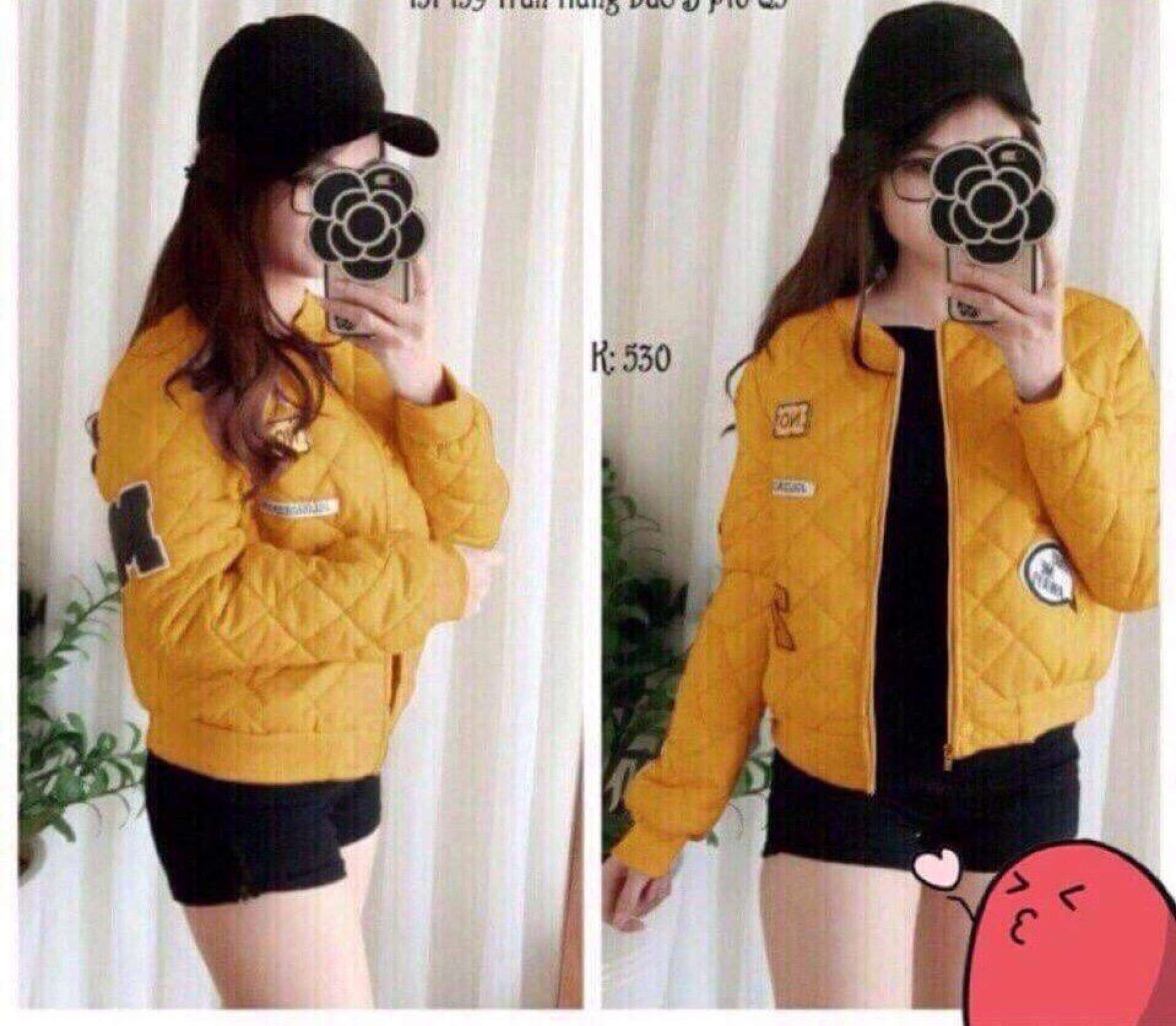 Áo Khoác Nữ Phao Lót Dù Thêu Logo Đẹp Áo khoac nữ chống gió chống nắng giữ nhiệt trời se lạnh Áo khoát miễn phí SHIP