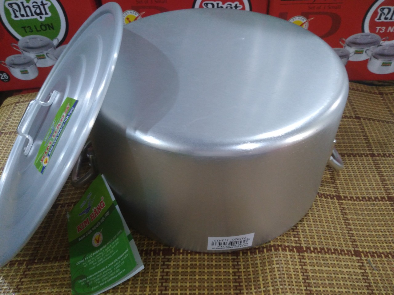 Nồi nhôm dày Kim Hằng 34cm