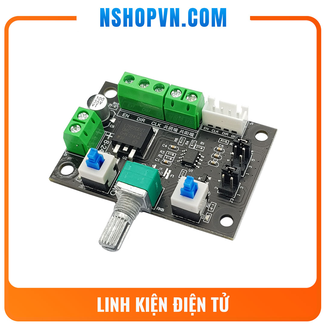 Mạch tạo xung điều khiển Driver động cơ bước PWM 12-24V