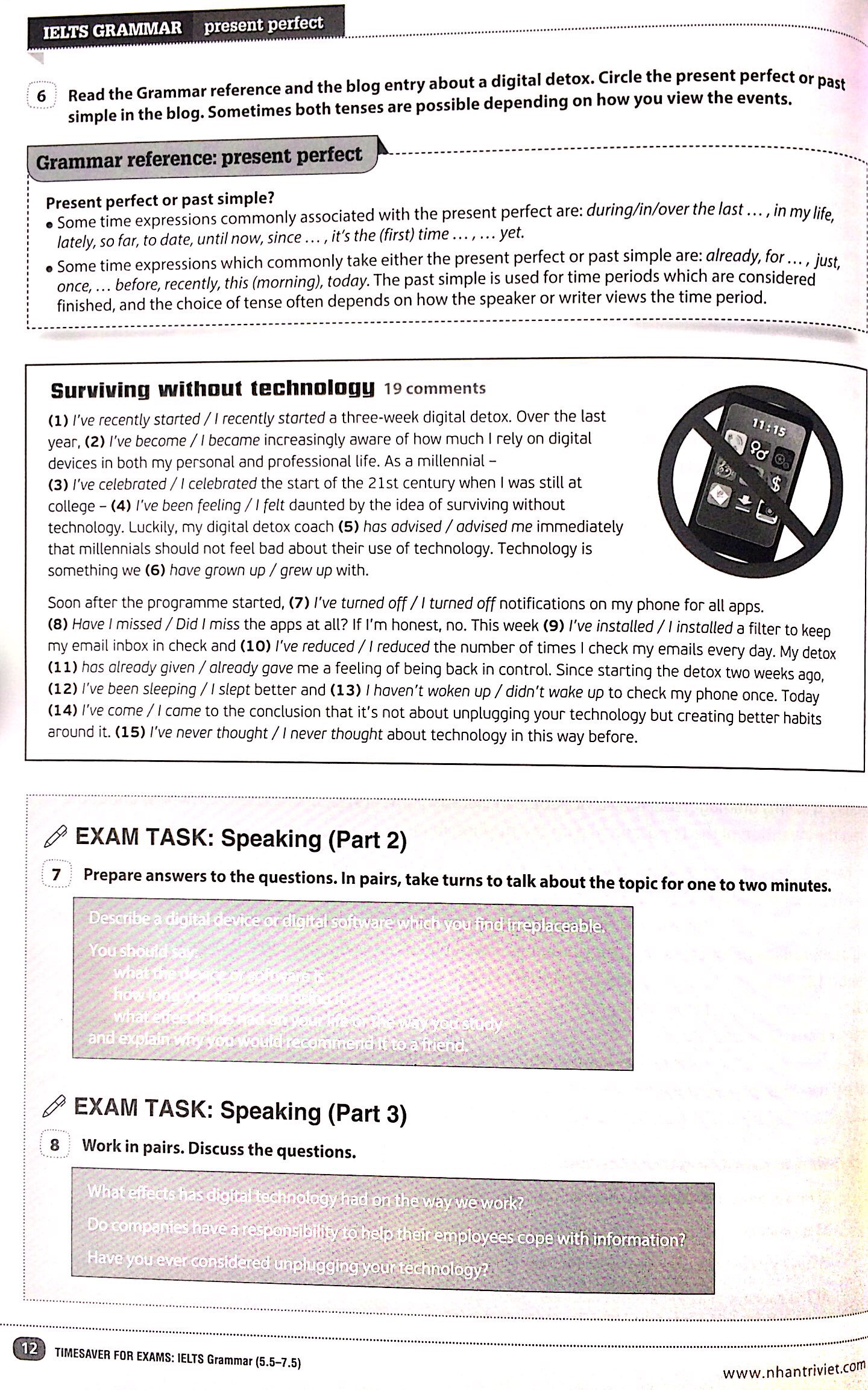 Sách Fahasa - Timesaver for Exams - IELTS Grammar 5.5 - 7.5