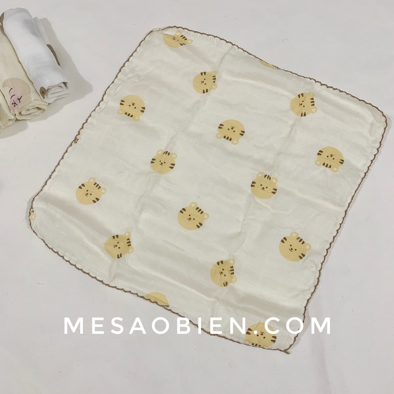 Box of 3 Molli 6-Layer Milk Towels, Size 27X27Cm