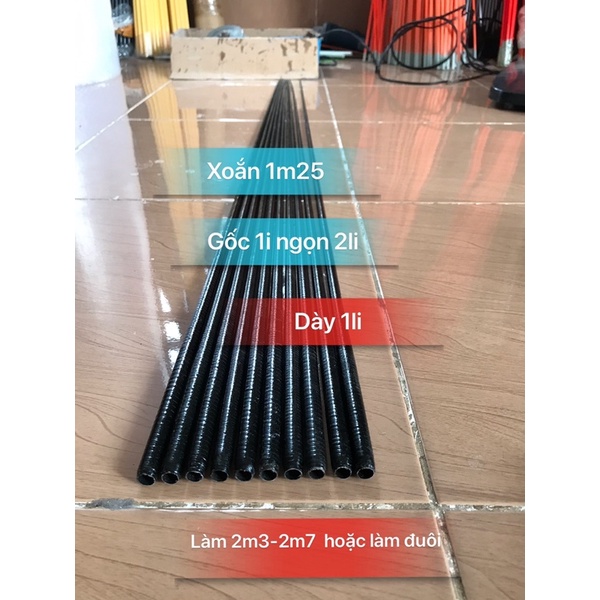 Cacbon làm diều - cần câu -