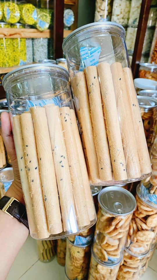 Bánh Ống Mè Trai Đẹp 250G