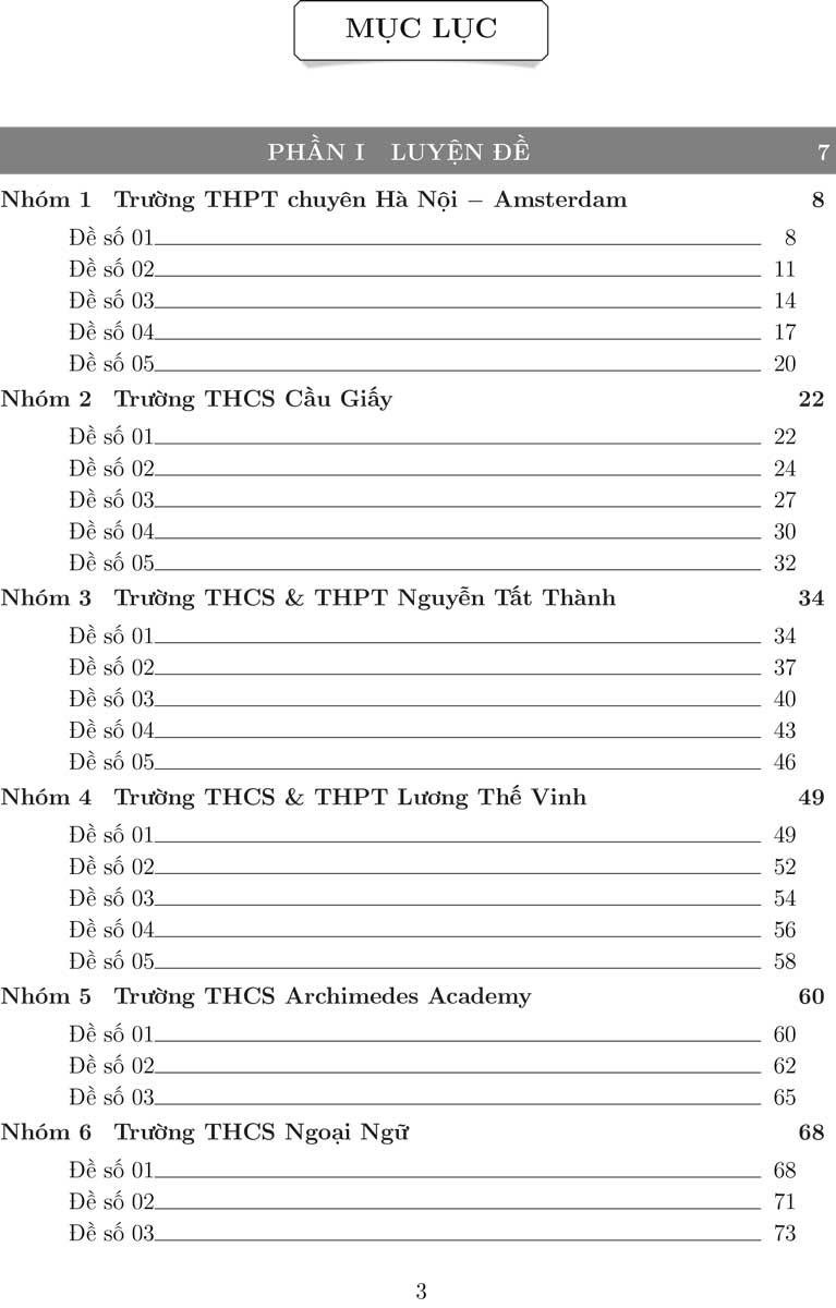 Chinh phục Đề thi vào lớp 6 Môn Toán