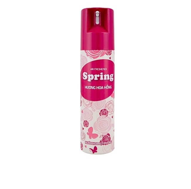 Xịt Phòng Spring Hương Hoa Hồng 280Ml