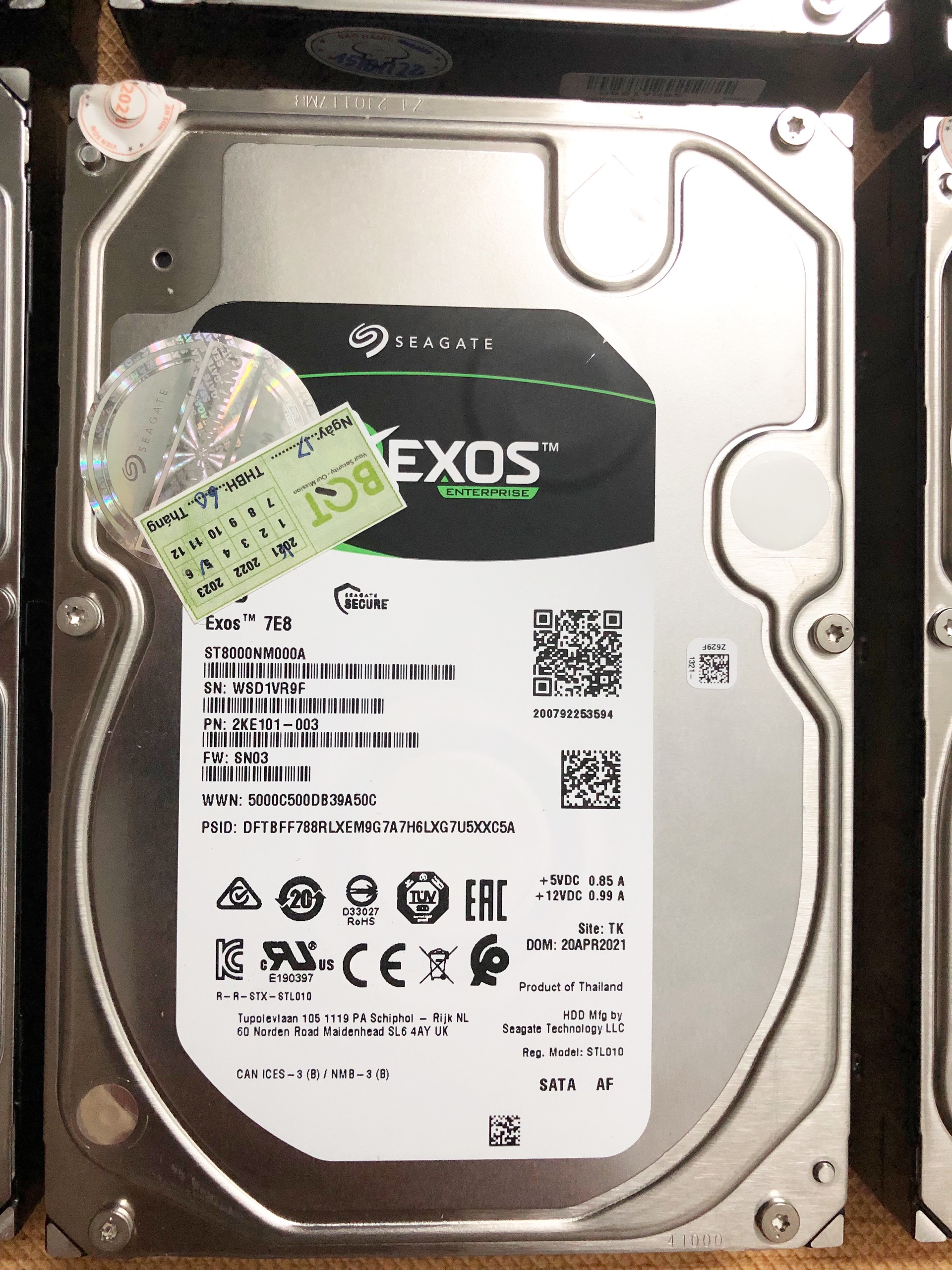 Ổ Cứng HDD 8TB Seagate Exos Chuyên Dụng Nas - Server