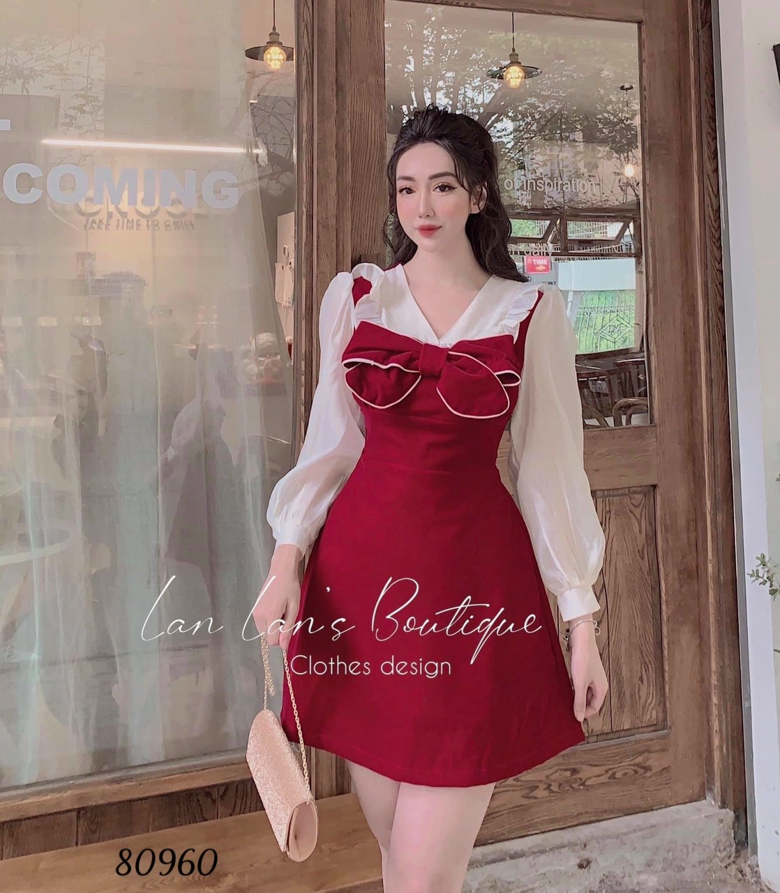 [25-27.4 Hoàn tiền 15%] ĐẦM NƠ PHỐI VOAN CỔ SƠ MI SIÊU SANG CHO CÁC NÀNG DỰ TIỆC-JUNA STORE 24H-HN0301